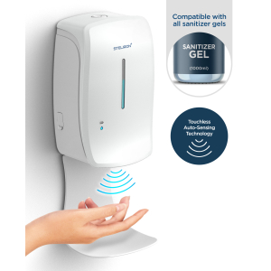 Steliron Automatic Hand Sanitizer Dispenser Wall Mounted, 34oz Touchless/Hands Free Dispenser Station for Sanitizing Gel