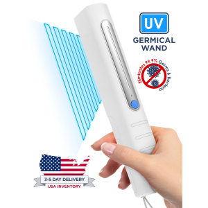 Steliron UV Light Sanitizer, Portable Disinfection Lamp UV-C Sterilizer Wand for Killing Germs, Bacteria and Viruses